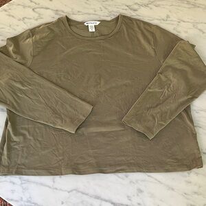 Athleta Olive Long Sleeve Tee